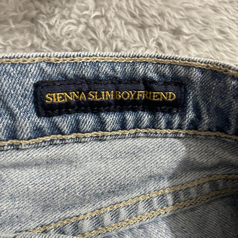 Lucky‎ Brand Jeans Womens Size 2/26 Sienna Slim Boyfriend Blue Denim Distressed - Picture 3 of 10